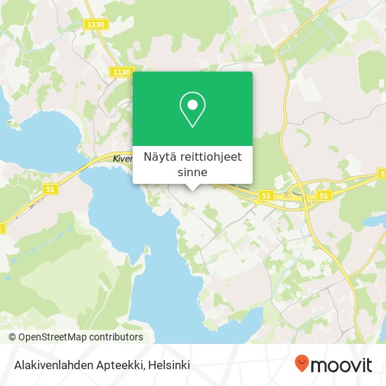 Alakivenlahden Apteekki kartta