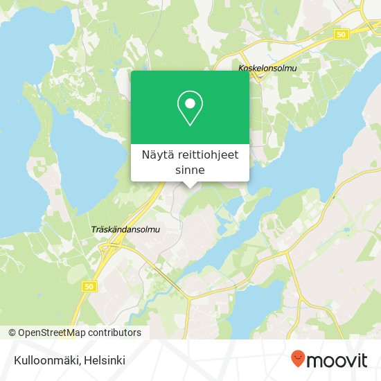 Kulloonmäki kartta