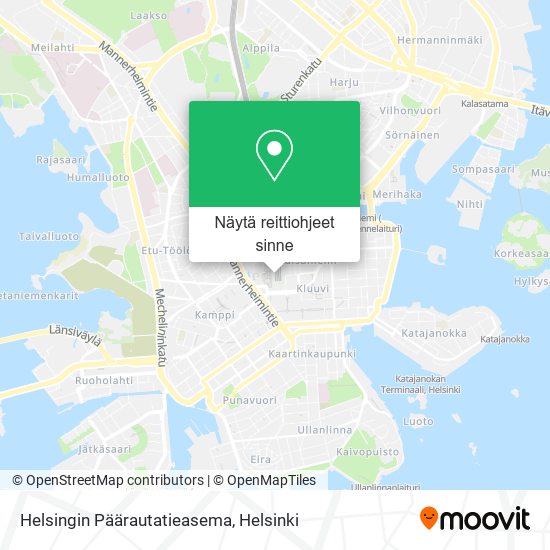 Helsingin Päärautatieasema kartta
