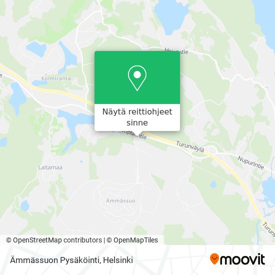 Ämmässuon Pysäköinti kartta