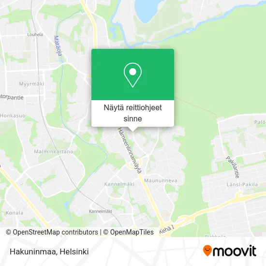 Hakuninmaa kartta