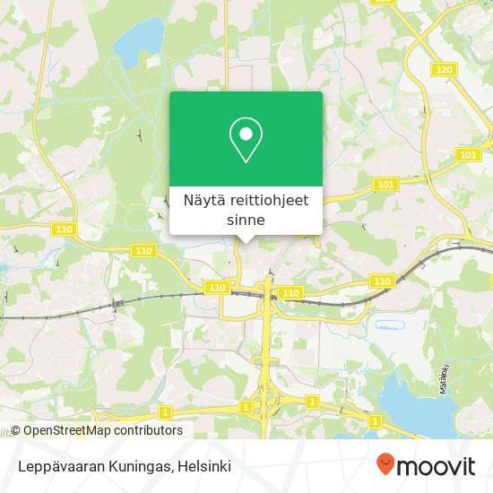 Leppävaaran Kuningas kartta