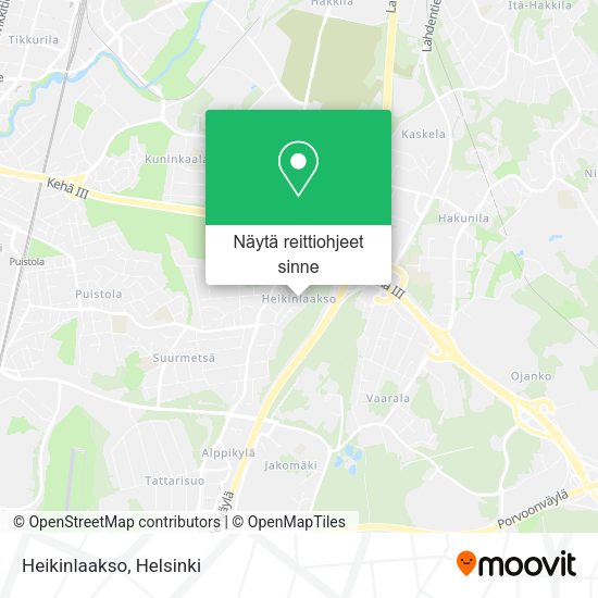 Miten pääset kohteeseen Heikinlaakso kaupungissa Helsinki