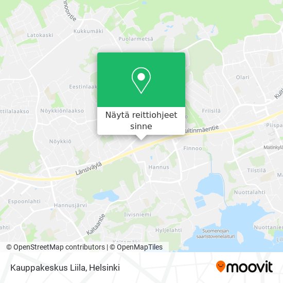 Kauppakeskus Liila kartta