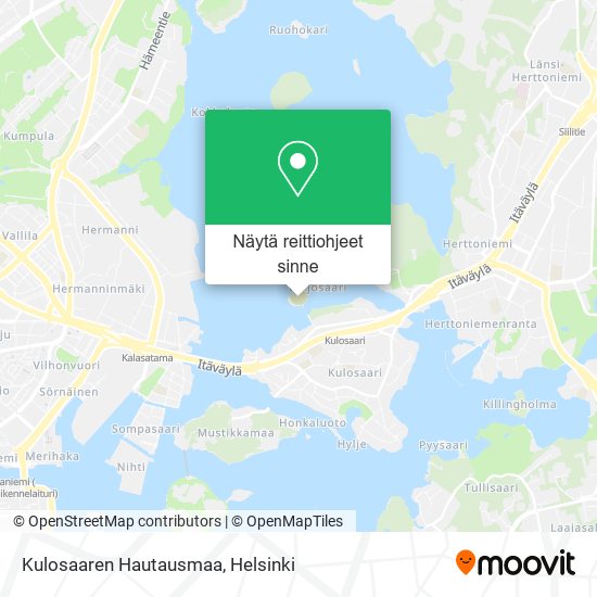 Kulosaaren Hautausmaa kartta