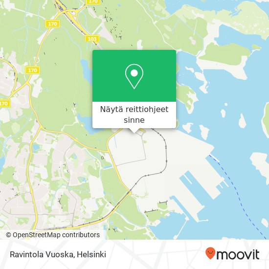 Ravintola Vuoska kartta