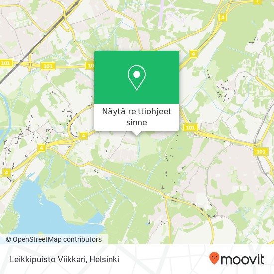 Leikkipuisto Viikkari kartta