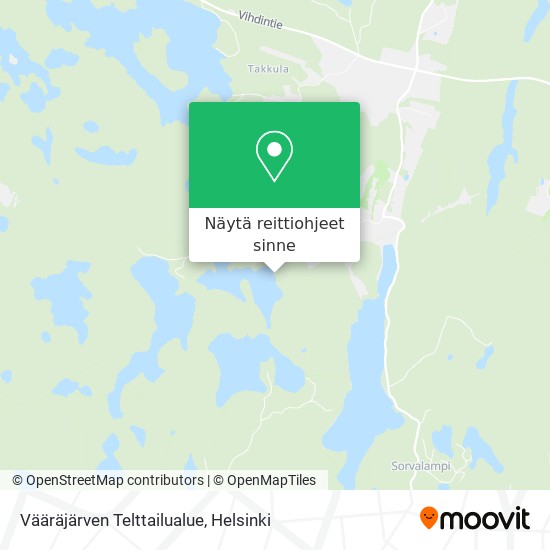 Vääräjärven Telttailualue kartta