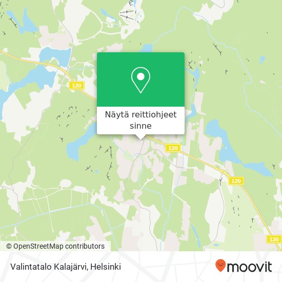 Valintatalo Kalajärvi kartta