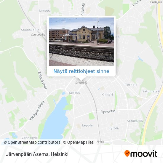 Kuinka päästä kohteeseen Järvenpään Asema kulkuvälineellä Bussi tai Juna?