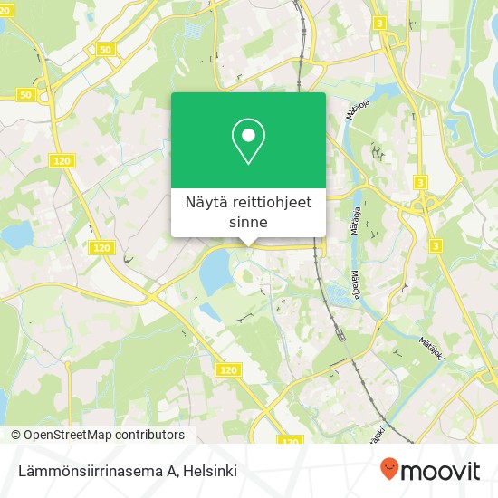 Lämmönsiirrinasema A kartta