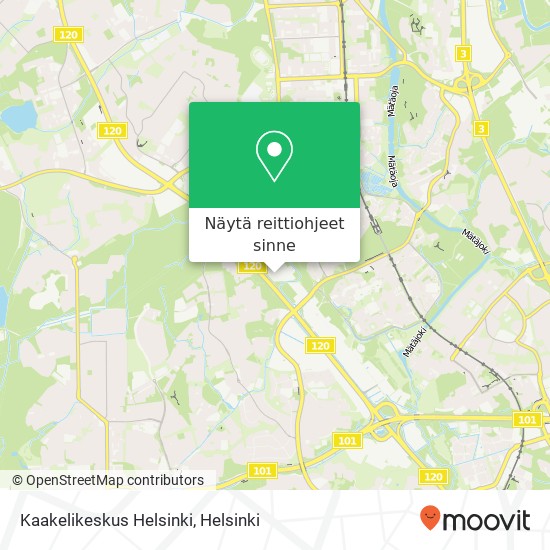 Kaakelikeskus Helsinki kartta