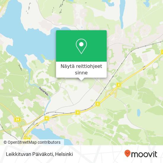 Leikkituvan Päiväkoti kartta