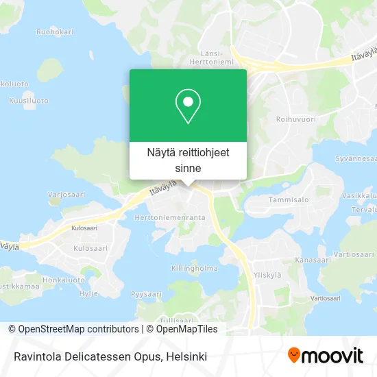 Ravintola Delicatessen Opus kartta