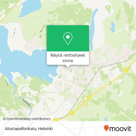 Alustapellonkatu kartta