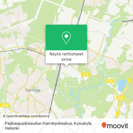 Pääkaupunkiseudun Kierrätyskeskus, Koivukylä kartta