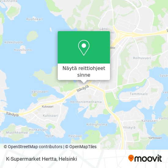 K-Supermarket Hertta kartta