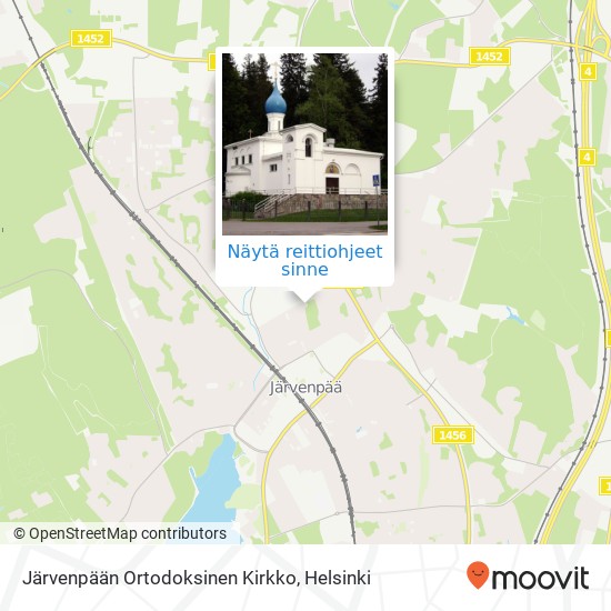 Järvenpään Ortodoksinen Kirkko kartta