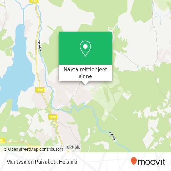 Mäntysalon Päiväkoti kartta