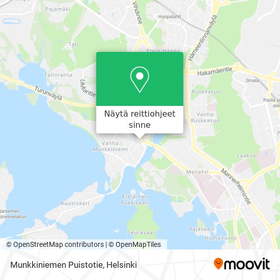 Munkkiniemen Puistotie kartta