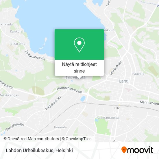 Kuinka päästä kohteeseen Lahden Urheilukeskus paikassa Lahti  kulkuvälineellä Bussi tai Juna?