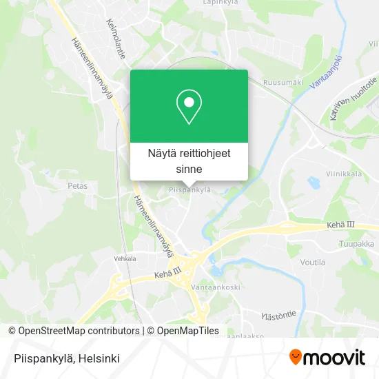Piispankylä kartta