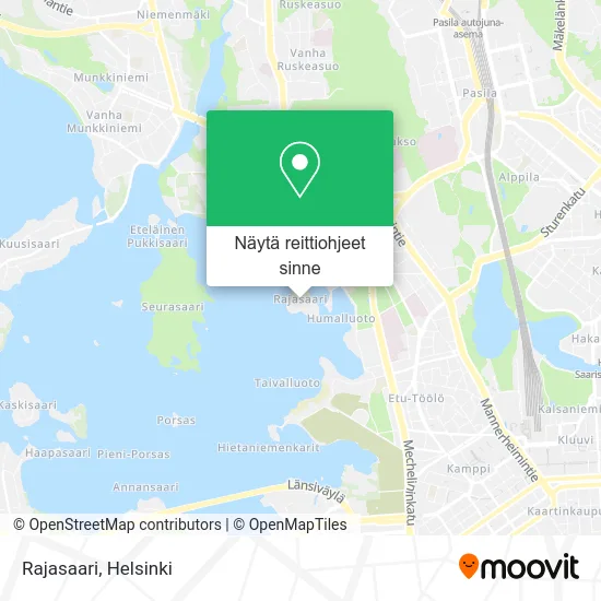 Rajasaari kartta
