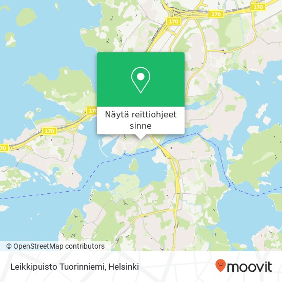Leikkipuisto Tuorinniemi kartta