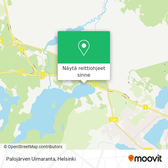 Palojärven Uimaranta kartta