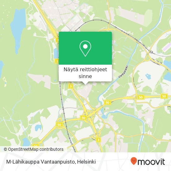 M-Lähikauppa Vantaanpuisto kartta