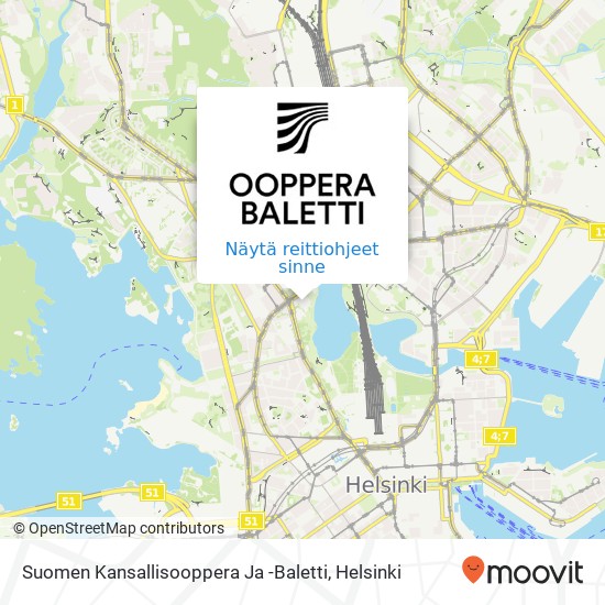 Suomen Kansallisooppera Ja -Baletti kartta