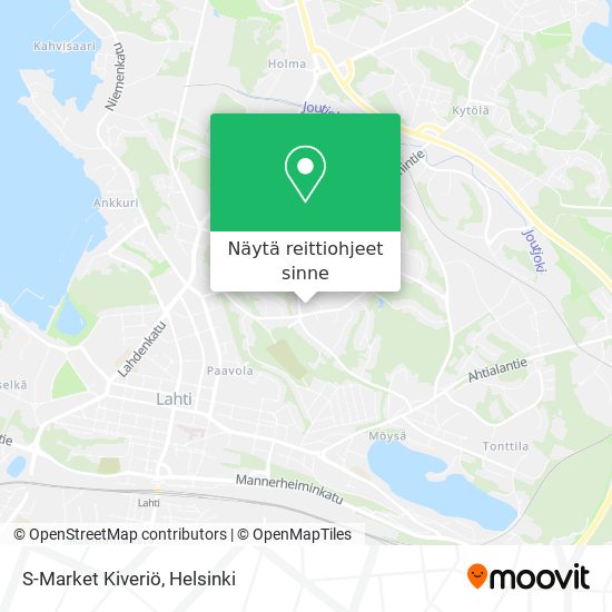S-Market Kiveriö kartta