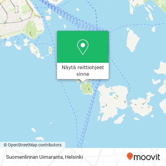 Suomenlinnan Uimaranta kartta