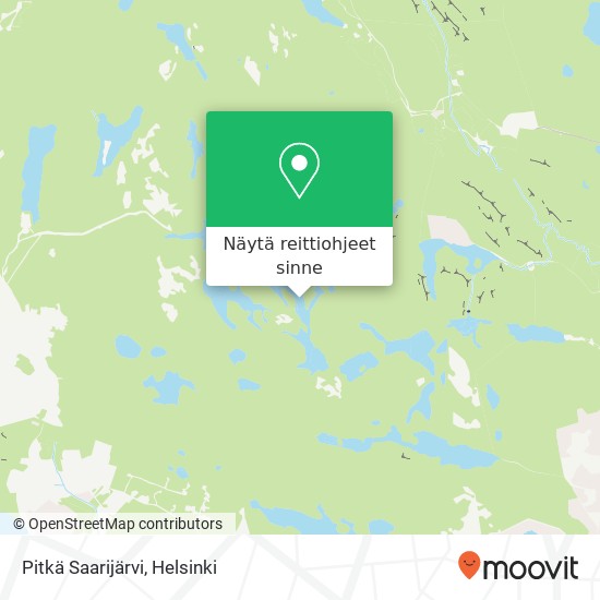 Pitkä Saarijärvi kartta