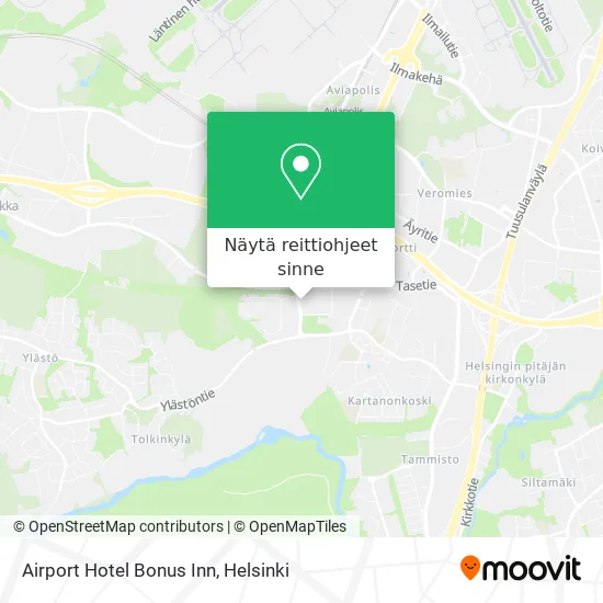 Airport Hotel Bonus Inn kartta