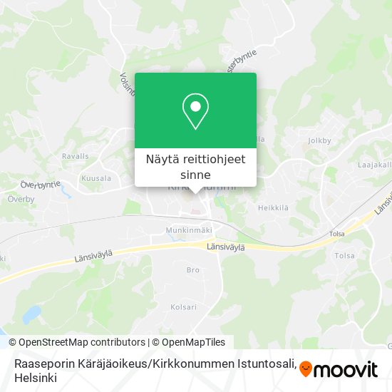 Raaseporin Käräjäoikeus / Kirkkonummen Istuntosali kartta