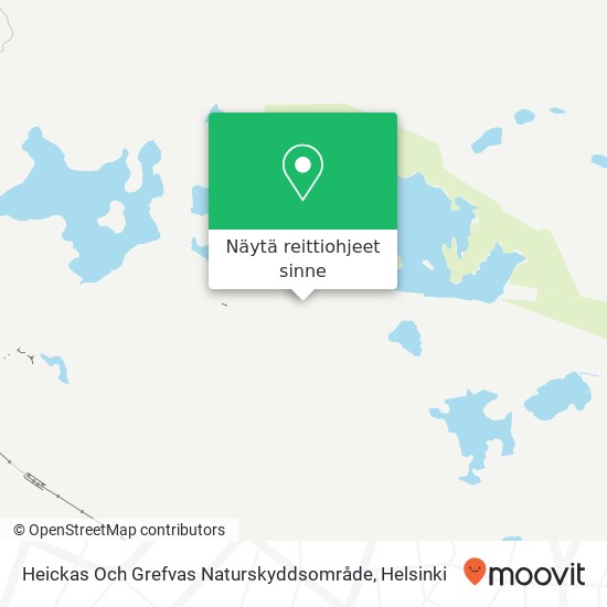 Heickas Och Grefvas Naturskyddsområde kartta