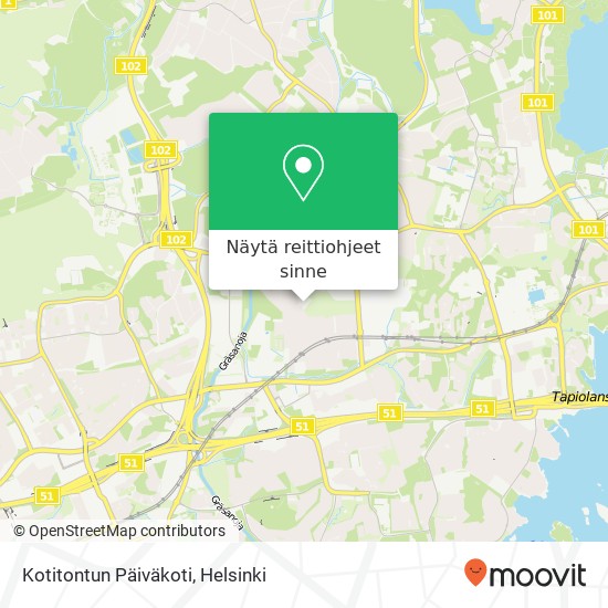 Kotitontun Päiväkoti kartta