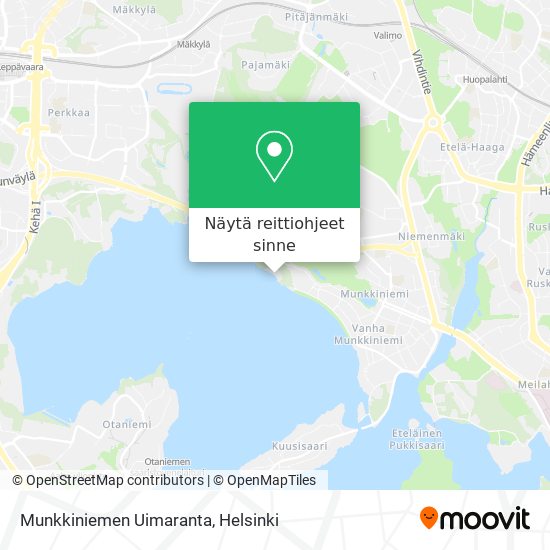 Kuinka päästä kohteeseen Munkkiniemen Uimaranta paikassa Helsinki  kulkuvälineellä Bussi, Juna tai Raitiovaunu?