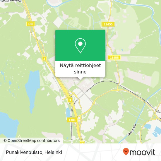 Punakivenpuisto kartta