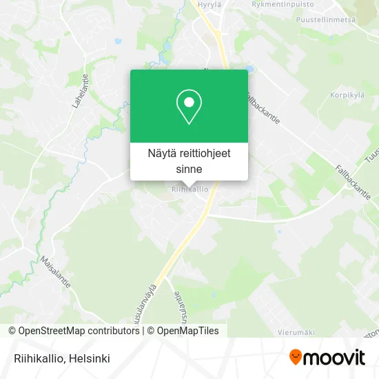 Riihikallio kartta