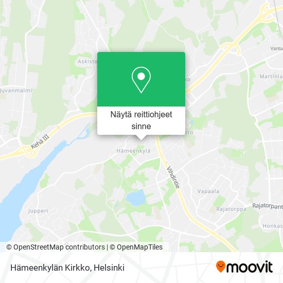 Hämeenkylän Kirkko kartta