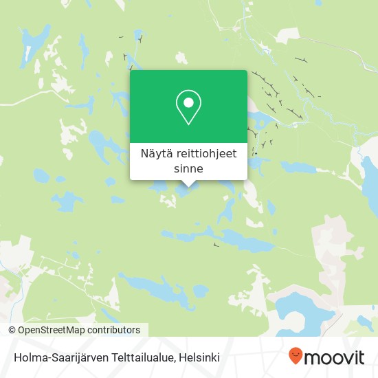 Holma-Saarijärven Telttailualue kartta