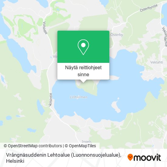 Vrångnäsuddenin Lehtoalue (Luonnonsuojelualue) kartta