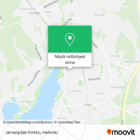 Järvenpään Kirkko kartta