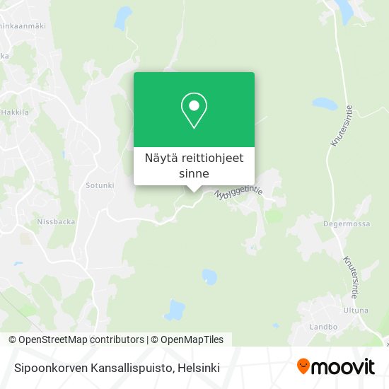 Sipoonkorven Kansallispuisto kartta