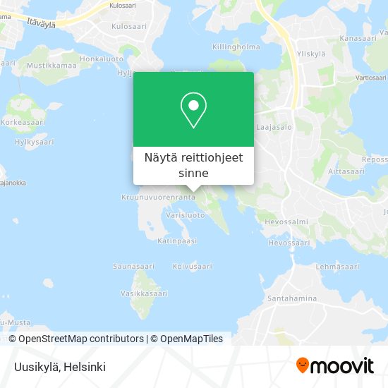 Uusikylä kartta