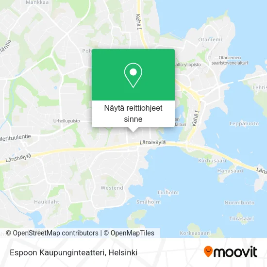 Espoon Kaupunginteatteri kartta