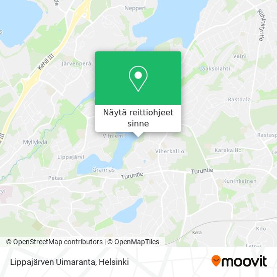 Lippajärven Uimaranta kartta