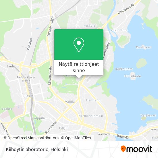Kiihdytinlaboratorio kartta